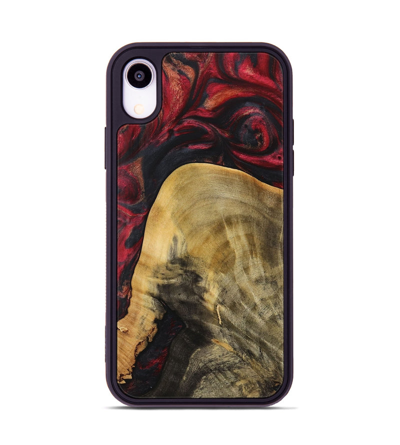 iPhone Xr Wood Phone Case - Kason (Red, 723281)