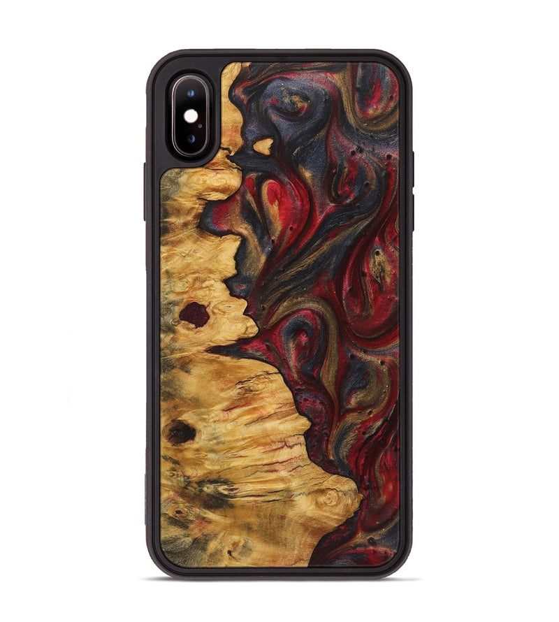 iPhone Xs Max Wood Phone Case - Luke (Red, 723284)