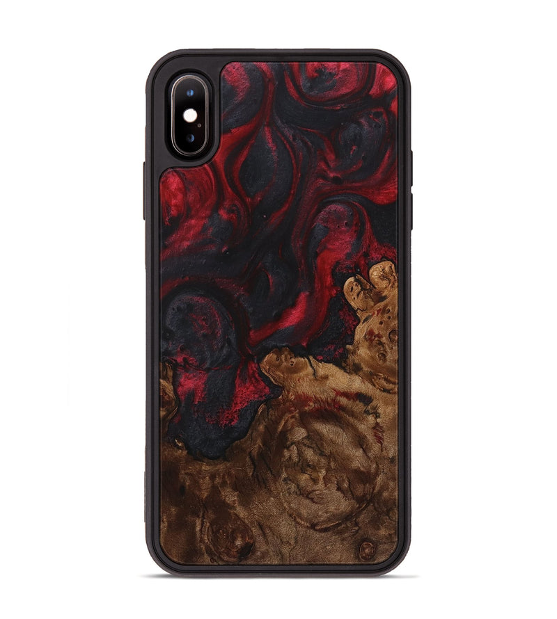 iPhone Xs Max Wood Phone Case - Oscar (Red, 723285)