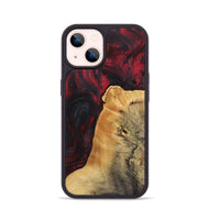 iPhone 14 Wood Phone Case - Tracy (Red, 723286)