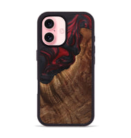 iPhone 16 Wood Phone Case - Mildred (Red, 723291)