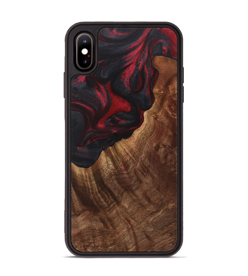 iPhone Xs Max Wood Phone Case - Mildred (Red, 723291)