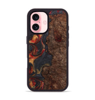 iPhone 16 Wood Phone Case - Aimee (Red, 723292)