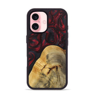 iPhone 16 Wood Phone Case - Nayeli (Red, 723293)