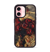 iPhone 16 Wood Phone Case - Michele (Red, 723294)