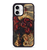 iPhone 16 Plus Wood Phone Case - Michele (Red, 723294)