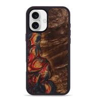 iPhone 16 Plus Wood Phone Case - Jorge (Red, 723295)