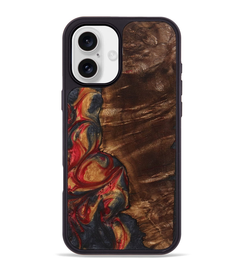 iPhone 16 Plus Wood Phone Case - Jorge (Red, 723295)