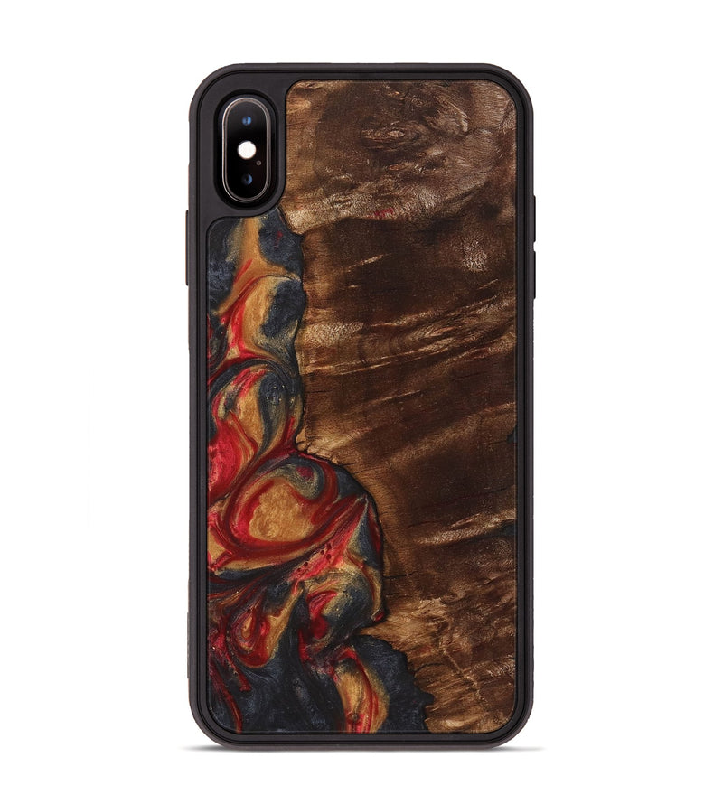 iPhone Xs Max Wood Phone Case - Jorge (Red, 723295)