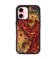 iPhone 16 Wood Phone Case - Marlee (Red, 723296)