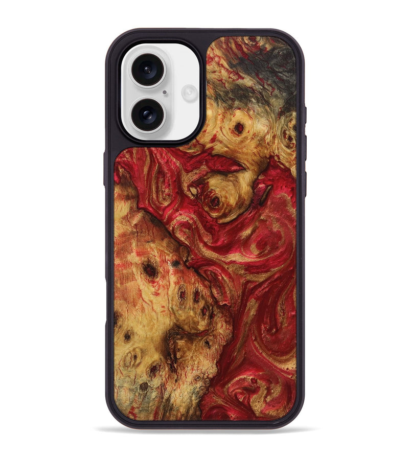 iPhone 16 Plus Wood Phone Case - Marlee (Red, 723296)