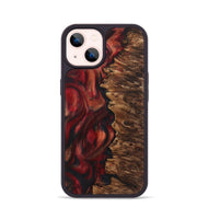 iPhone 14 Wood Phone Case - Pablo (Red, 723297)