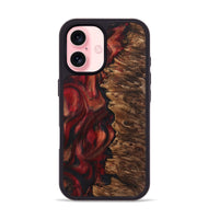 iPhone 16 Wood Phone Case - Pablo (Red, 723297)