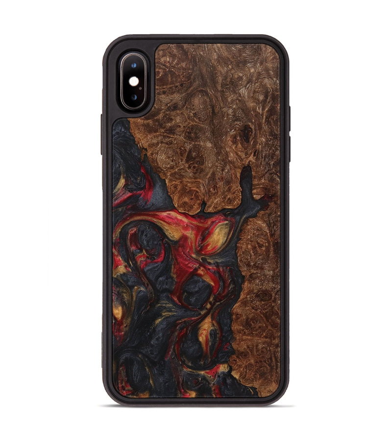 iPhone Xs Max Wood Phone Case - Erin (Red, 723299)