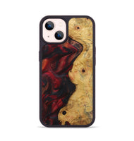 iPhone 14 Wood Phone Case - Sue (Red, 723300)