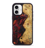 iPhone 16 Plus Wood Phone Case - Sue (Red, 723300)