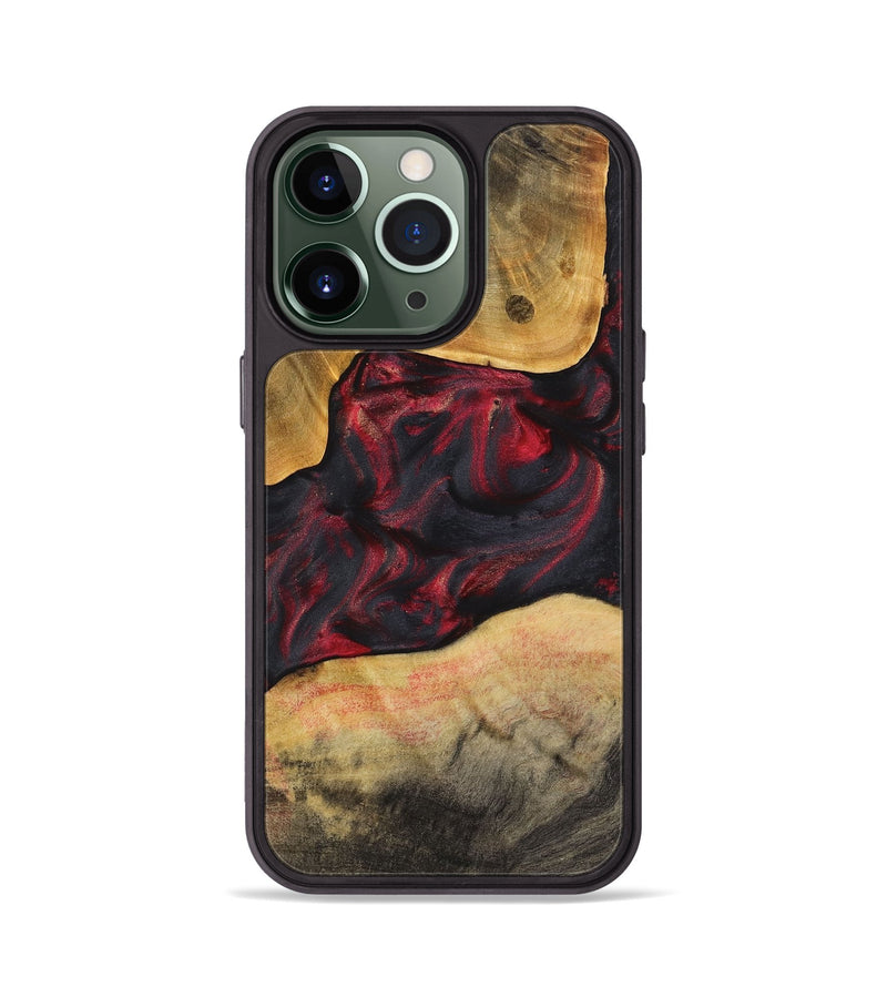 iPhone 13 Pro Wood Phone Case - Glen (Red, 723304)