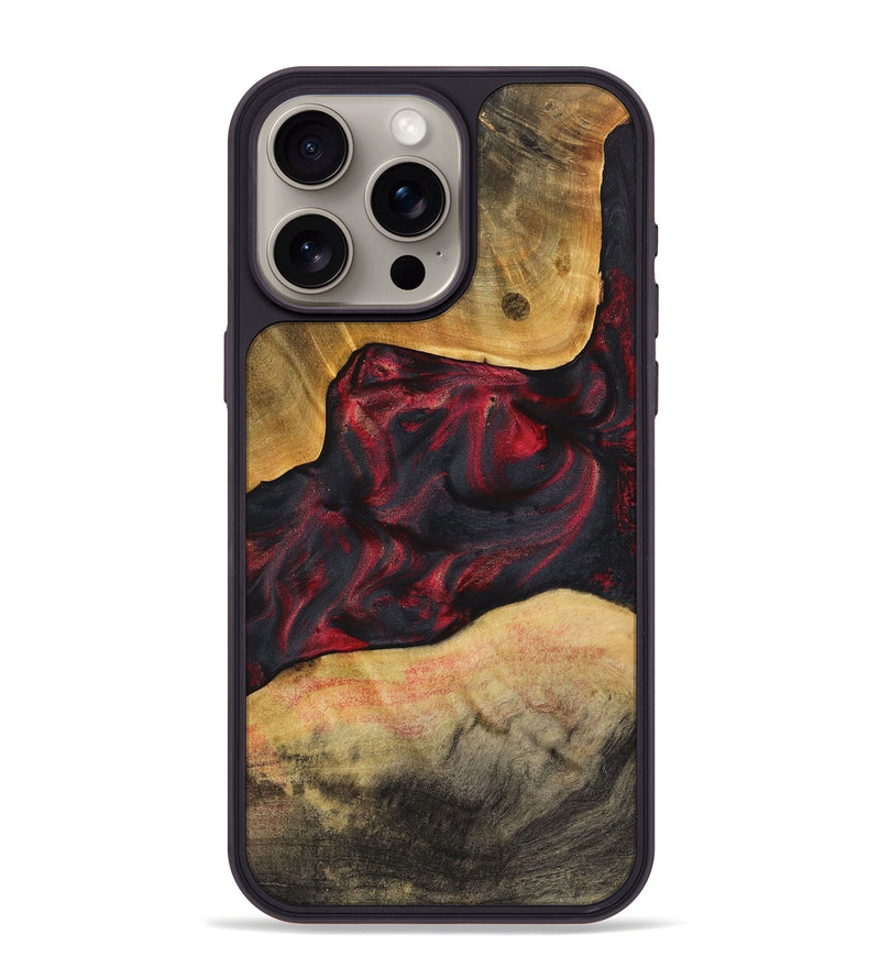 iPhone 15 Pro Max Wood Phone Case - Glen (Red, 723304)