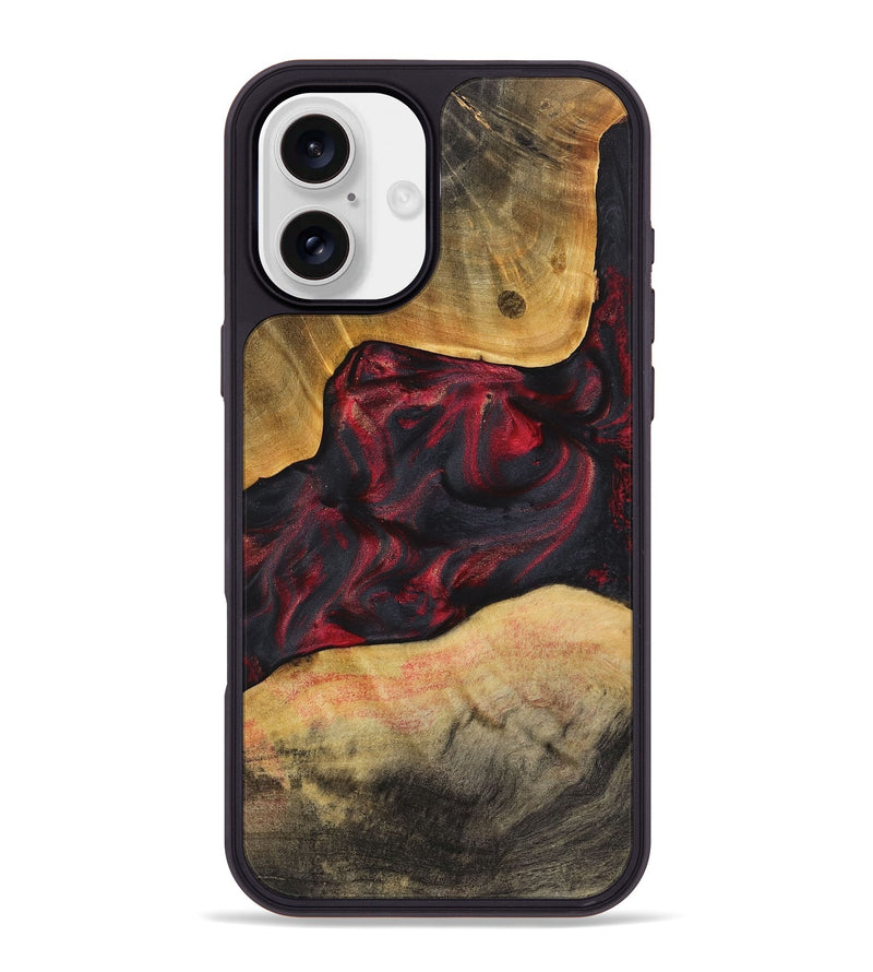 iPhone 16 Plus Wood Phone Case - Glen (Red, 723304)