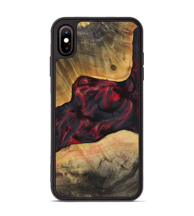 iPhone Xs Max Wood Phone Case - Glen (Red, 723304)