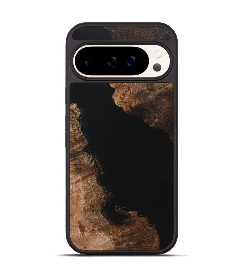 Pixel 9 Wood Phone Case - Gladys (Pure Black, 723311)