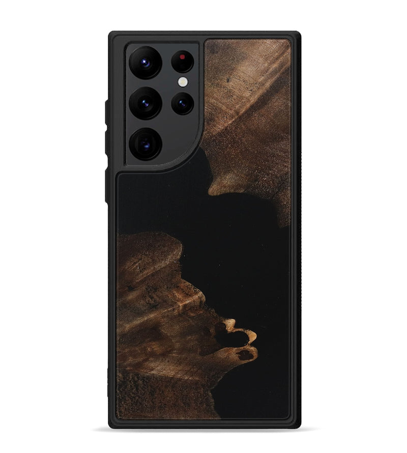 Galaxy S22 Ultra Wood Phone Case - Giselle (Pure Black, 723312)