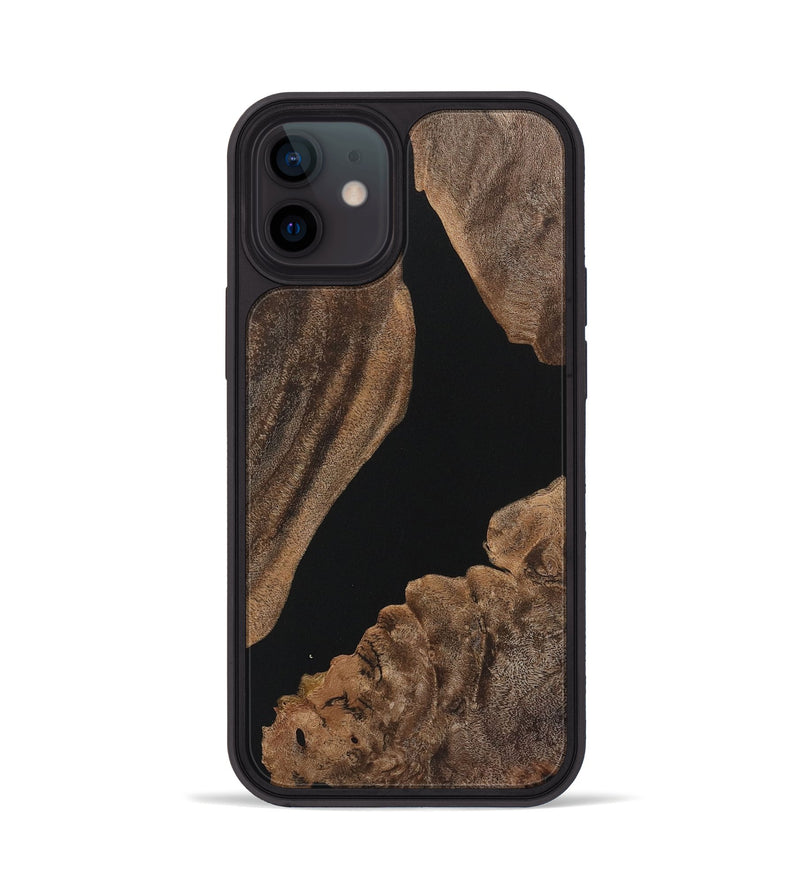 iPhone 12 Wood Phone Case - Jolene (Pure Black, 723314)