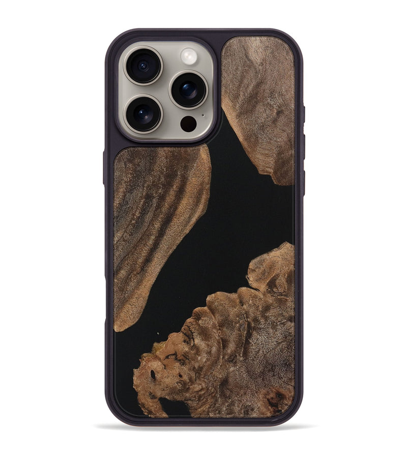 iPhone 16 Pro Max Wood Phone Case - Jolene (Pure Black, 723314)