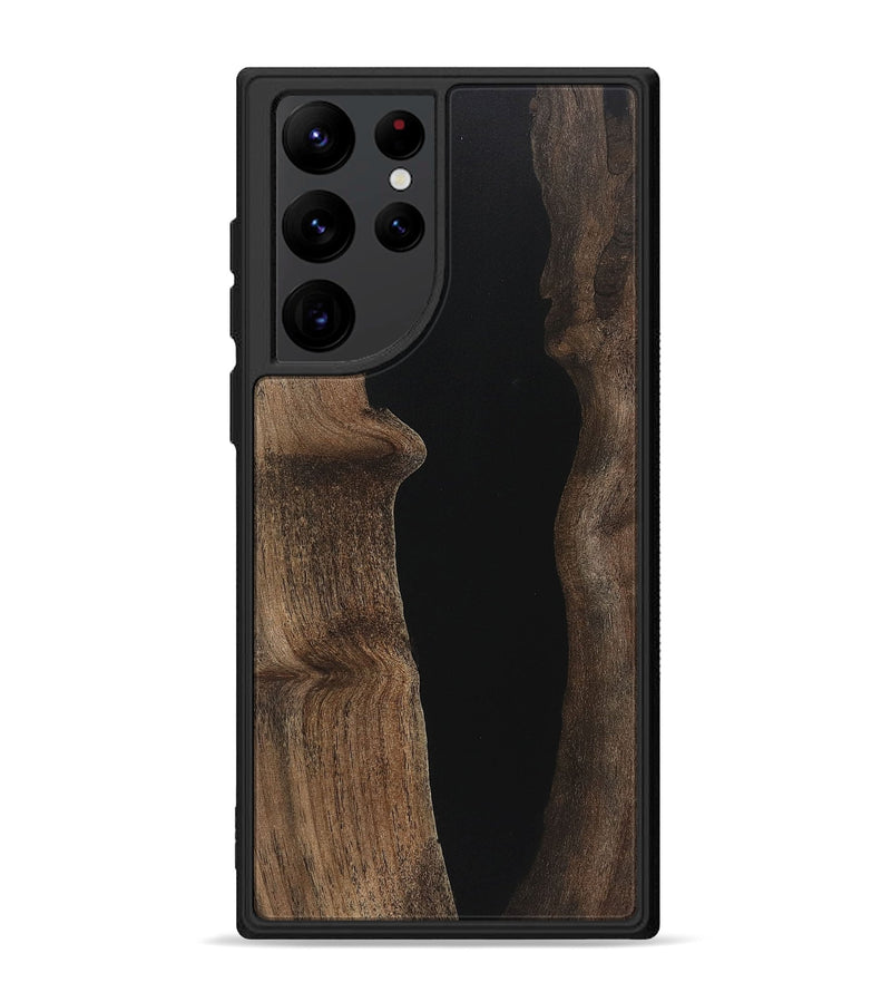 Galaxy S22 Ultra Wood Phone Case - Maddox (Pure Black, 723315)