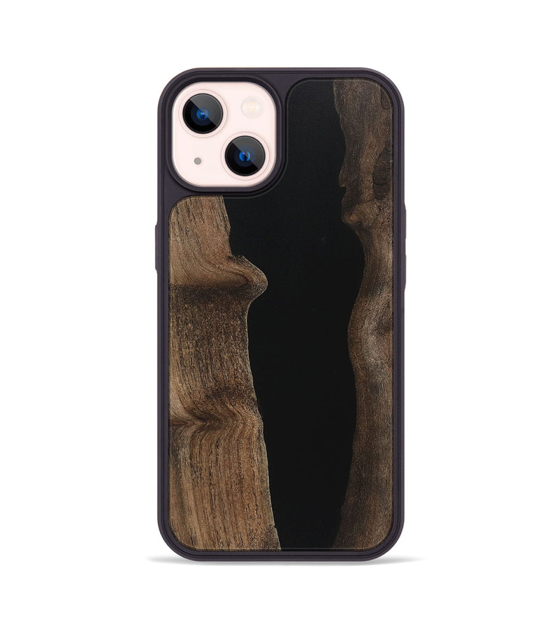 iPhone 14 Wood Phone Case - Maddox (Pure Black, 723315)