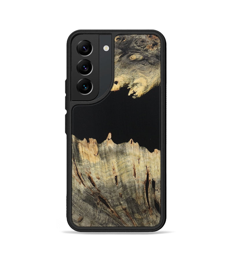 Galaxy S22 Wood Phone Case - Mallory (Pure Black, 723316)