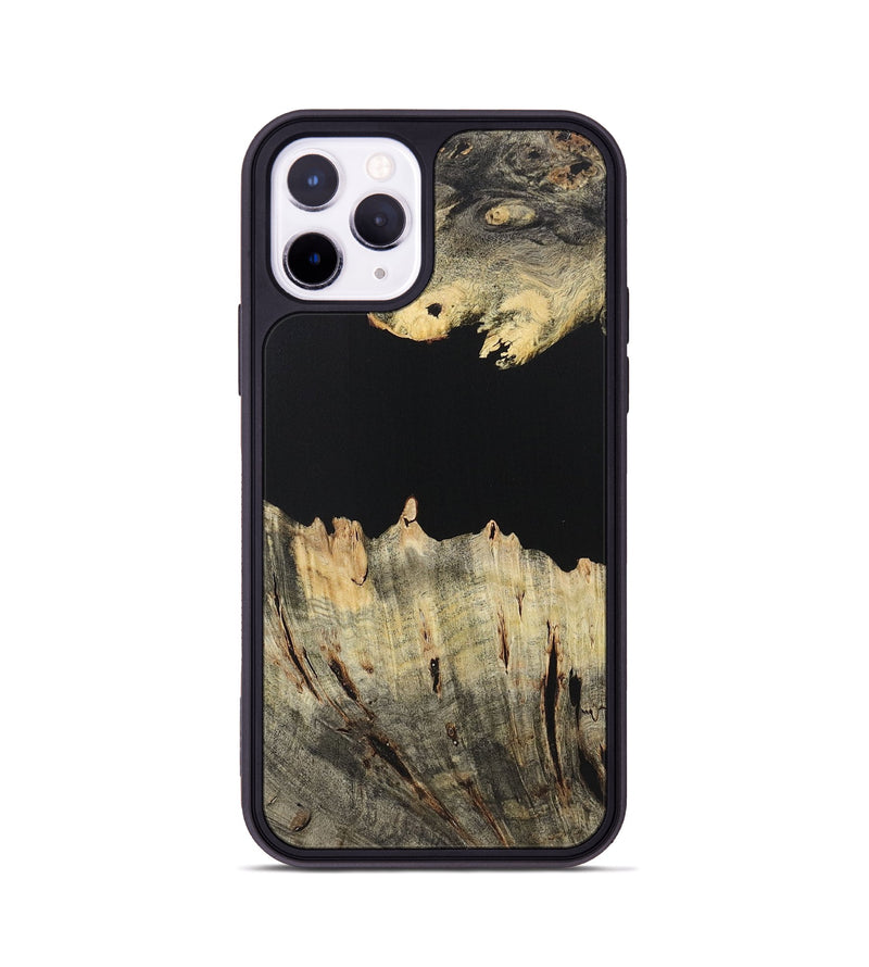 iPhone 11 Pro Wood Phone Case - Mallory (Pure Black, 723316)