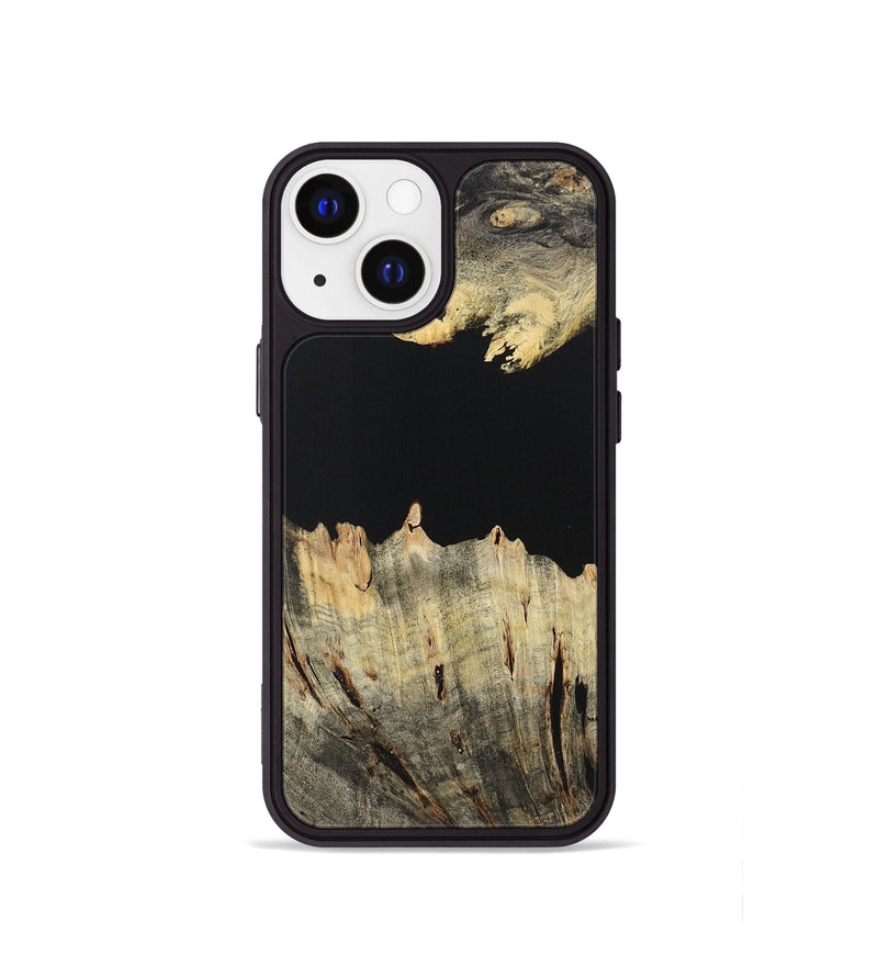 iPhone 13 mini Wood Phone Case - Mallory (Pure Black, 723316)