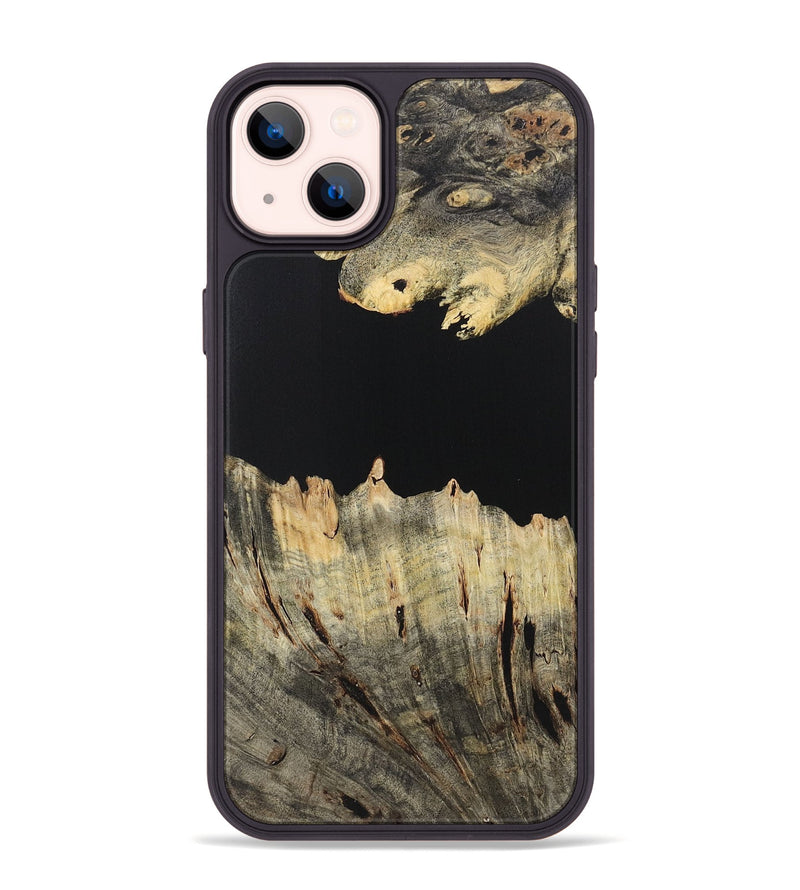 iPhone 14 Plus Wood Phone Case - Mallory (Pure Black, 723316)