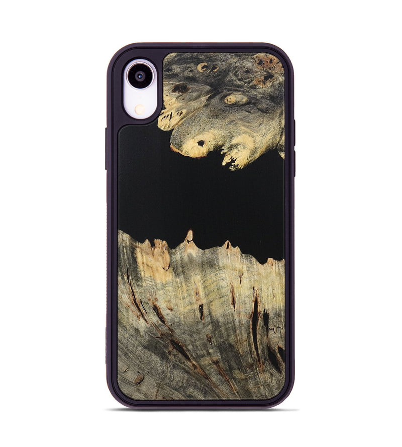 iPhone Xr Wood Phone Case - Mallory (Pure Black, 723316)