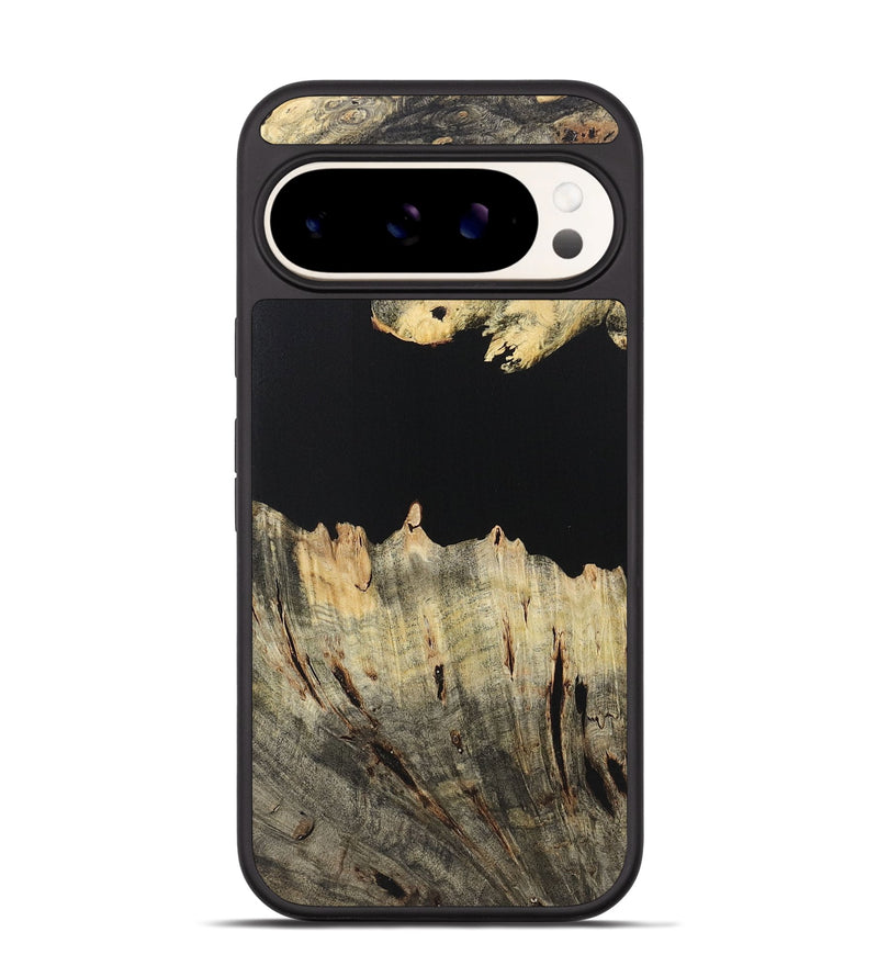 Pixel 9 Wood Phone Case - Mallory (Pure Black, 723316)