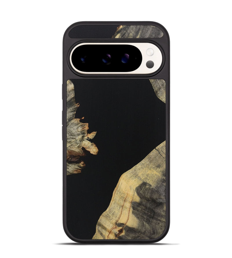 Pixel 9 Wood Phone Case - Penelope (Pure Black, 723317)