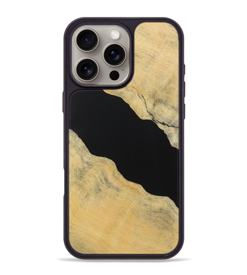 iPhone 16 Pro Max Wood Phone Case - Patrice (Pure Black, 723318)