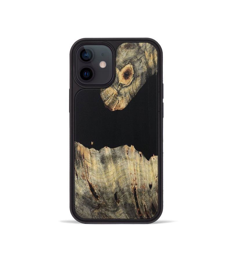 iPhone 12 mini Wood Phone Case - Adele (Pure Black, 723320)