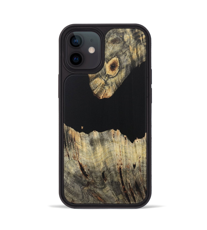 iPhone 12 Wood Phone Case - Adele (Pure Black, 723320)