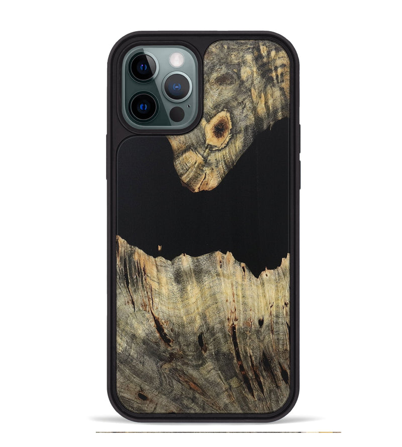 iPhone 12 Pro Max Wood Phone Case - Adele (Pure Black, 723320)