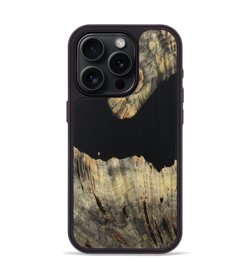 iPhone 15 Pro Wood Phone Case - Adele (Pure Black, 723320)