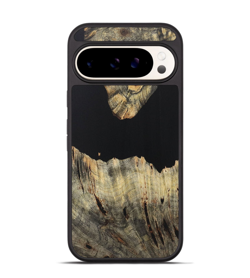 Pixel 9 Wood Phone Case - Adele (Pure Black, 723320)