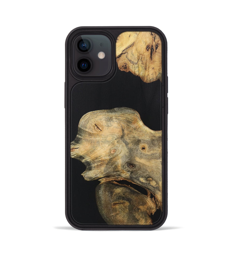 iPhone 12 Wood Phone Case - Taylor (Pure Black, 723323)