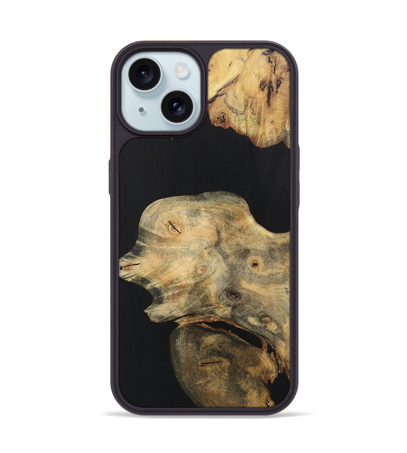 iPhone 15 Wood Phone Case - Taylor (Pure Black, 723323)