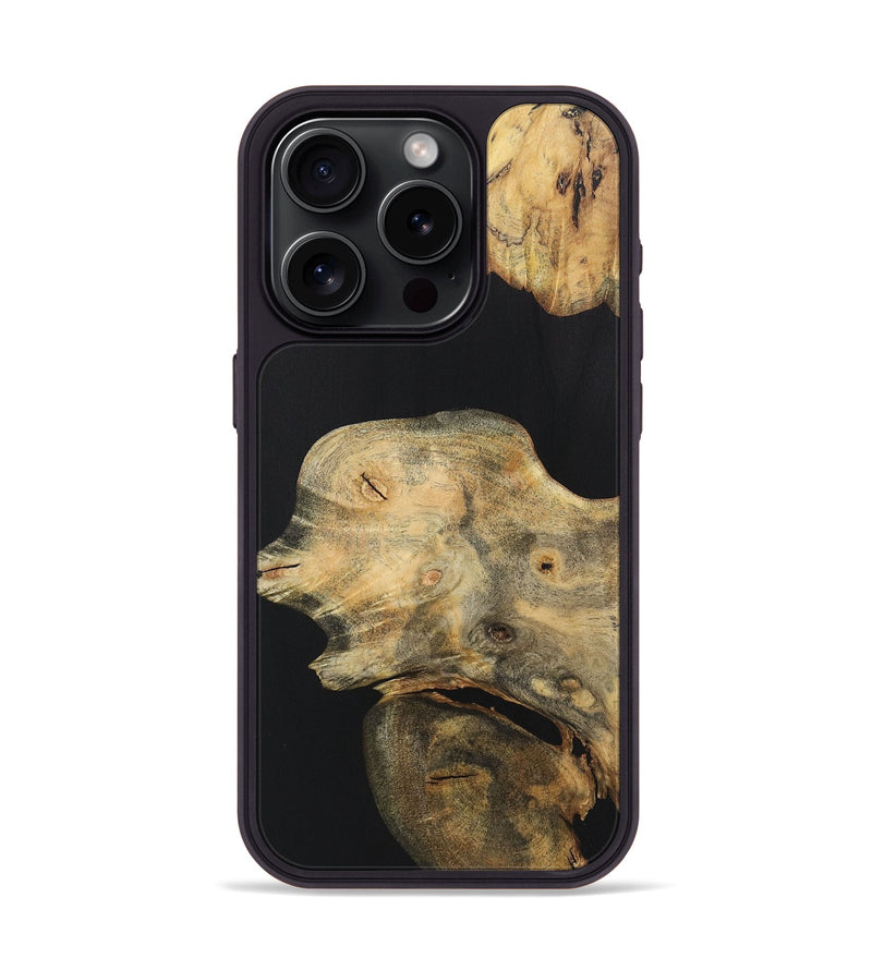 iPhone 15 Pro Wood Phone Case - Taylor (Pure Black, 723323)