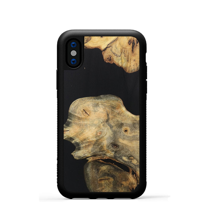 iPhone Xs Wood Phone Case - Taylor (Pure Black, 723323)