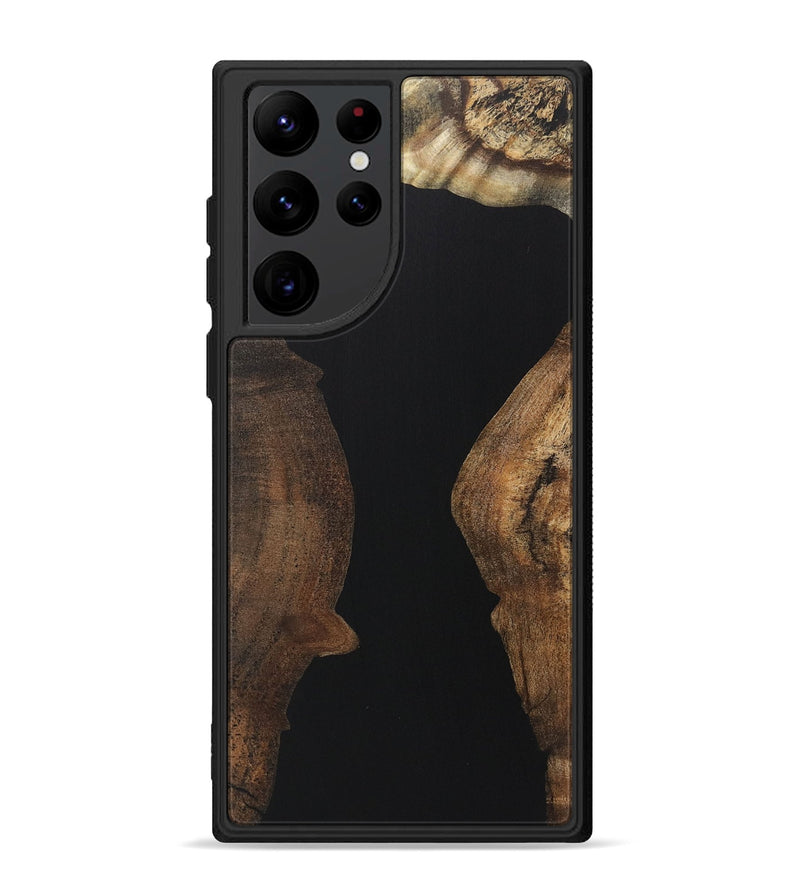 Galaxy S22 Ultra Wood Phone Case - Malcolm (Pure Black, 723324)