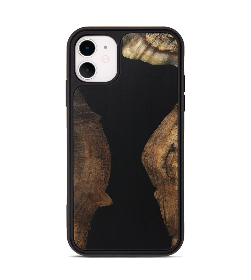 iPhone 11 Wood Phone Case - Malcolm (Pure Black, 723324)