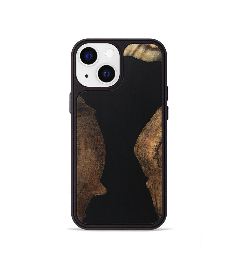 iPhone 13 mini Wood Phone Case - Malcolm (Pure Black, 723324)